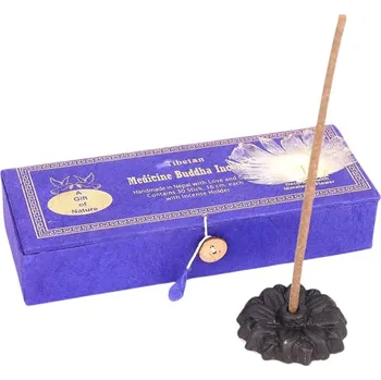 Vonná tyčinka Vonné tyčinky Medicine Buddha, luxusní set se stojánkem