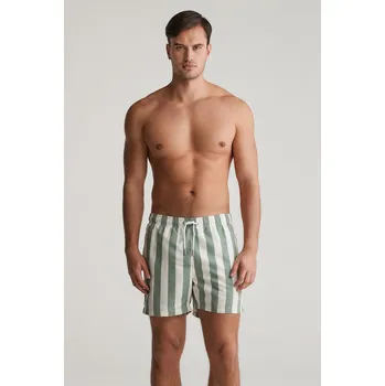 Pánské plavky PLAVKY GANT BLOCK STRIPE SWIM SHORTS KALAMATA GREEN