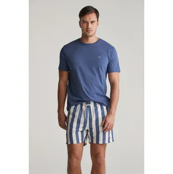 Pánské plavky PLAVKY GANT BLOCK STRIPE SWIM SHORTS DUSTY NAVY
