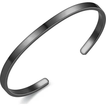 Náramek Náramek Cuff černý unisex