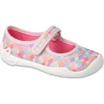 Balerínky bačkůrky botičky Befado 114X514 114Y514 růžové třypivé, suchý zip velikost: 30