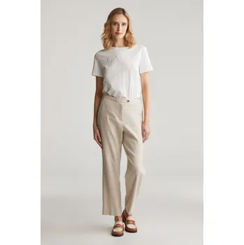 KALHOTY GANT STRETCH LINEN TAILORED PANT SOFT OAT