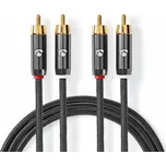Nedis Kabel Nedis Profigold 2x RCA (cinch) 5m