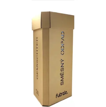 Odpadkový koš Kartonový koš na směsný odpad - 480x480x680 mm Hnědá 1 ks