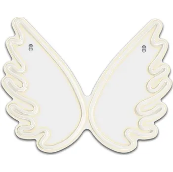 Dekorativní LED neon Křídla bílá