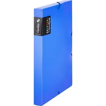 Karton PP Plastový box na spisy Opaline, gumička A4, modrý 653.483