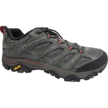 Pánská treková obuv Turistická obuv pro středně náročný terén, Merrell, Moab 3, šedo-černá: Šedá Nubuk, velur (semiš) 31 47 EU (F) 48 G - standardní šíře (24600-24600)