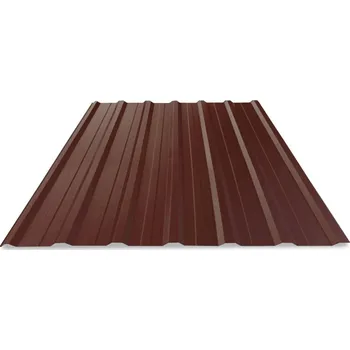 plechová krytina STATO Trapézový plech T18 Al Stucco - hnědá - 0,6x1170x2500mm