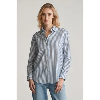 Dámská košile KOŠILE GANT REL TEXTURED STRIPED SHIRT RICH BLUE