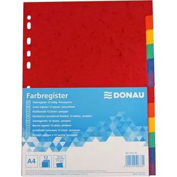 Donau Prešpánové rozlišovače Donau-A4, barevné, 12listů
