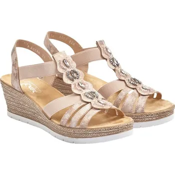 Dámské sandále Rieker 619B2 růžová, vel. 38