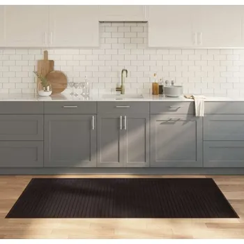 Koberec vidaXL Koberec obdélníkový 100 x 200 cm bambus [376942] Barva: tmavě hnědá