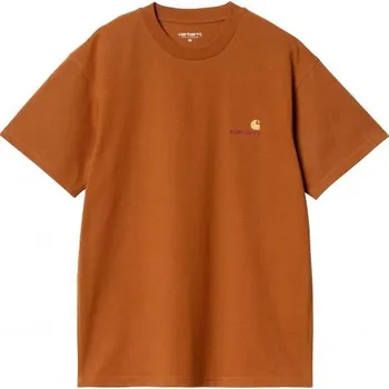 Pánské tričko TRIKO CARHARTT WIP American Script S/S - oranžová - L + při osobním odběru 941 Kč