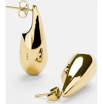 Náušnice NÁUŠNICE DRIP, pozlacení 18k zlatem -