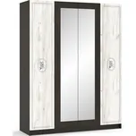 Šatní skříň 4D ATHOS wenge/dub kraft