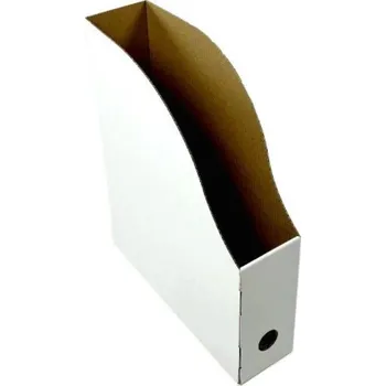 Archivační box Šanon A4 - 255x75x305 mm Bílo/hnědá 10 ks