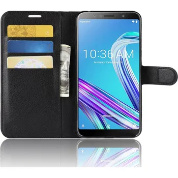 Pouzdro na mobilní telefon TVC WalletCase Asus Zenfone Max Pro (M1) ZB601KL/ZB602KL Barva: Černá