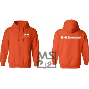 Pánská mikina MSP Pánská mikina s motivem 90 Kawasaki L oranžová