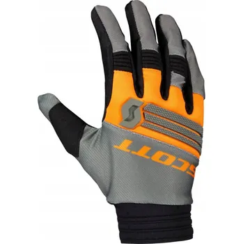 Moto oblečení Rukavice Scott X-Plore šedé/oranžové XL
