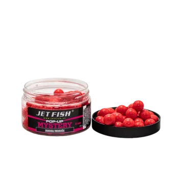 Boilies JetFish Jet Fish Mystery Pop-Up JAHODA MORUŠE 12mm 40g