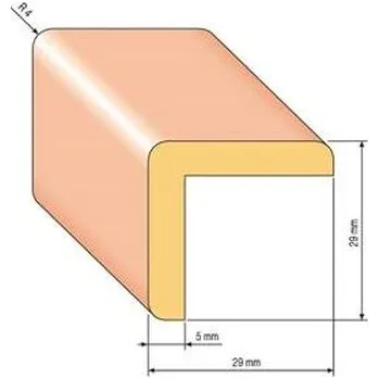 rohová lišta Lišta rohová – 29×29×2000 mm