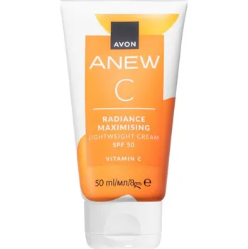 Pleťový krém Avon Anew C Radiance Maximising lehký denní krém SPF 50 50 ml
