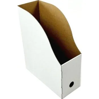 Archivační box Šanon A4 - 245x105x305 mm Bílo/hnědý 10 ks