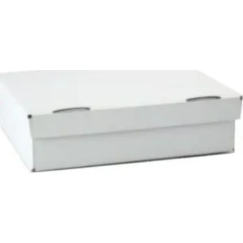 Krabice na pečivo Krabice na cukroví - 375x305x105 mm Bílá 10 ks