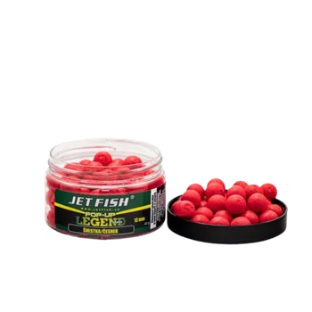 Boilies JetFish Jet Fish Legend Range Pop-Up ŠVESTKA ČESNEK 12mm 40g