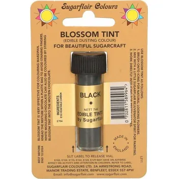 Potravinářské barvivo Jedlá prachová barva black 7ml - Sugarflair