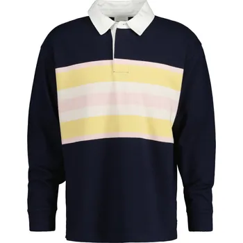 Pánská košile POLOKOŠILE GANT COLORBLOCK LS RUGGER EVENING BLUE