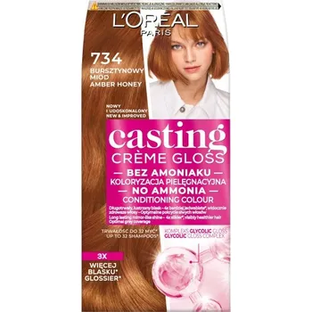 Barva na vlasy L'Oréal Paris Casting Creme Gloss barva na vlasy 734 Amber Honey