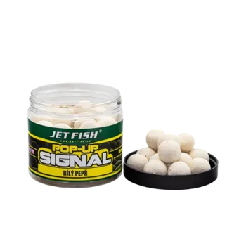 Boilies JetFish Jet Fish POP UP Signal BÍLÝ PEPŘ 16mm 60g