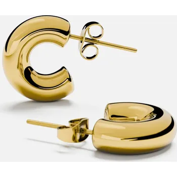 Náušnice NÁUŠNICE MINI CHUBBY, pozlacení 18k zlatem -