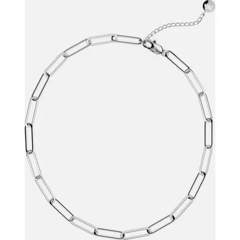 Náhrdelník PAPERCLIP FIRE CHAIN, stříbrná - 40+5 cm