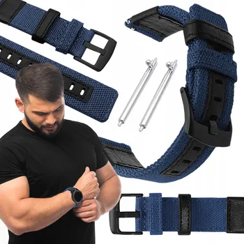 Příslušenství k chytrým hodinkám Řemínek pro Samsung Galaxy Watch 6 Classic 47mm chytré hodinky tmavě modrý řemínek