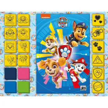 Dětské razítko JIRI MODELS Razítkování set 14 soft razítek s aktivitami Tlapková Patrola | 39