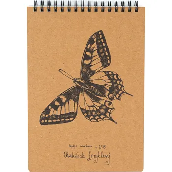 Zápisník Lesní svět Eko blok z recy papíru M - Otakárek fenyklový