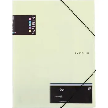 Desky s chlopněmi a gumičkou PASTELINI A4, žluté 251.923