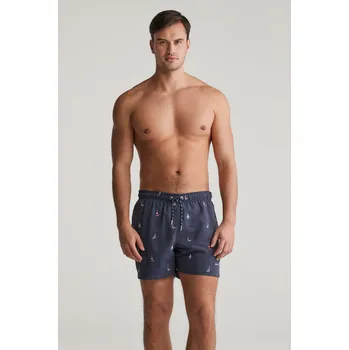 Pánské plavky PLAVKY GANT BOAT EMBROIDERY SWIM SHORTS EVENING BLUE