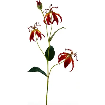 umělá květina umělé květiny, Gloriosa Lilie oranžová V82 cm