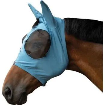 Vybavení pro koně HKM Maska proti hmyzu Elastic HKM, s ochranou uší, smokey blue EXTRA FULL