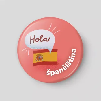 Magnetická kreslící tabulka Španělština - plánovací magnetka