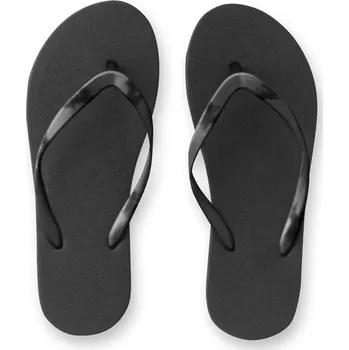 Pánské pantofle STRICKER Pohodlné pantofle s podrážkou z PE a páskem z PVC MAUPITI Velikost: 43, Barva: černá