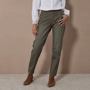 Dámské džíny Rovné cargo džíny khaki 44