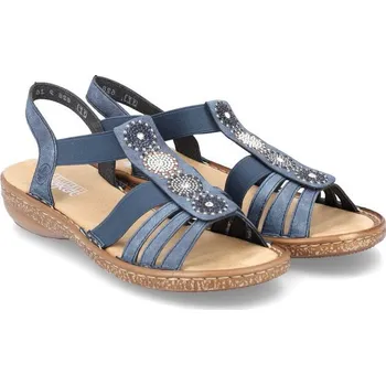 Dámské sandále Rieker 628G9-16 modrá, vel. 37