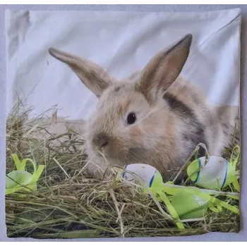 Povlak na dekorativní polštářek Povlak na polštářek zajíček 03