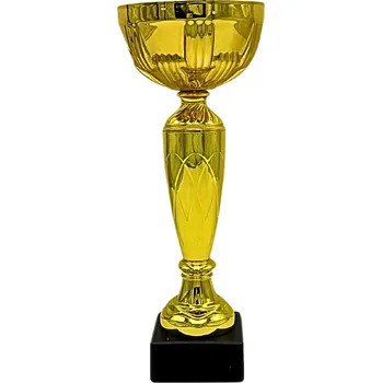 Sportovní pohár Ekonom NJE0545A Výška poháru: 25,5 cm, Průměr kalichu: 10 cm, Barva: Zlatá