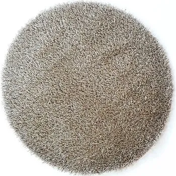 Koberec Spoltex kusový koberec Diamond - kruh 9400-050 šedobéžový rozměr 120 cm (průměr)