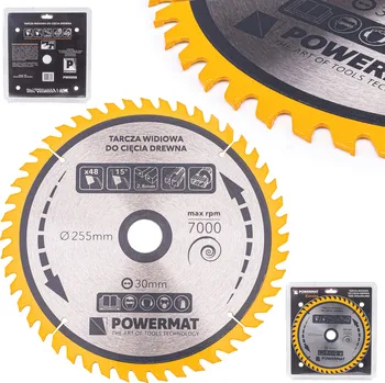 Pilový kotouč Powermat Kotouč s tvrdokovovými zuby na dřevo 255x30 48z TDD-255x30x48Z